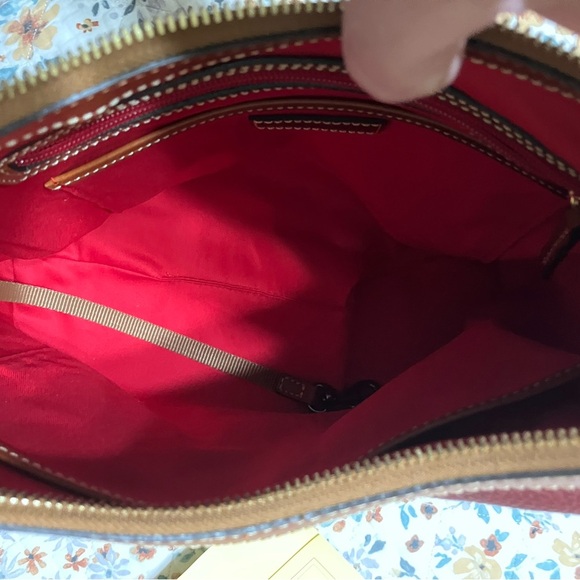 Dooney & Bourke Red and Brown Leather Hobo - Picture 11 of 15